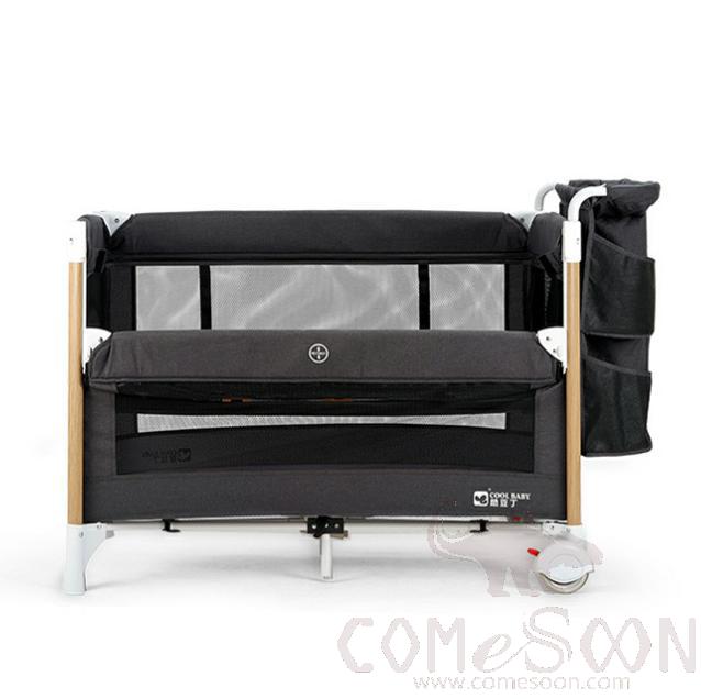 Baby Bed,94*55*70Cm,Aluminum Alloy + Cationic Fabric  Baby Cot