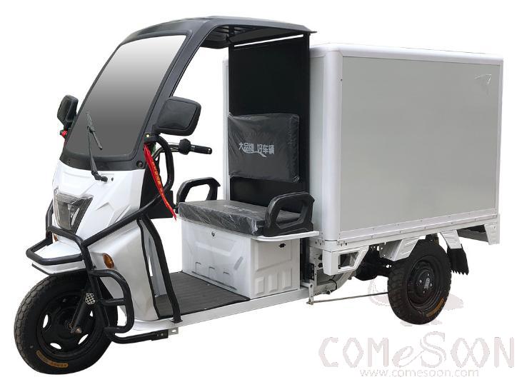 Refrigerated truck - totally enclosed - Lead acid dry battery - ABOUT1700L - Temperature control (- 18 ℃) - Mileage(60km) - No door design