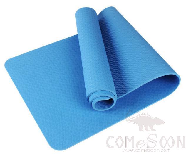 Yoga mat -TPE- Lake blue - thickened