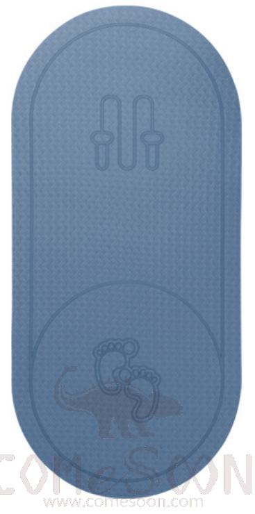 Yoga Mat - rope skipping pad - TPE - Grey - thickened