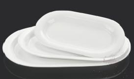 Kngmi Bonechina Series Oval Plate 9.75&quot; 