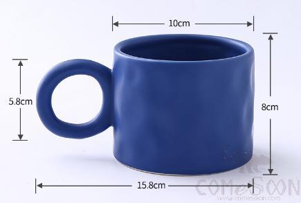O Handle Mug blue 450ml