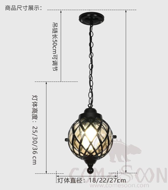 Pendant Light-D27*H36cm
