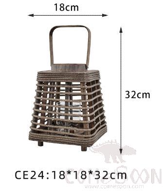 Rattan Wind Lantern Candle Tealight Holder