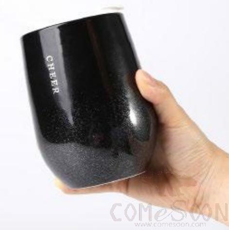 Egg Shape Cup W/ cover 8OZ