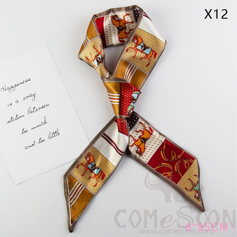 Scarf 4*90cm-S1,Imitiate Silk