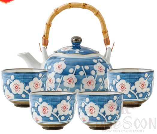 Japanese Tea Pot Set 5pcs set