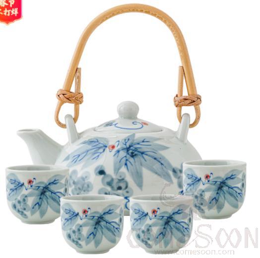 Japanese Tea Pot Set 5pcs set