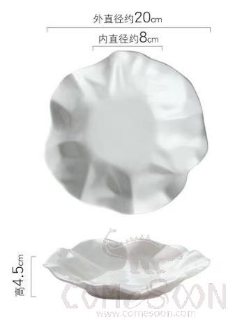 Wrinkle Round Plate 8 inch