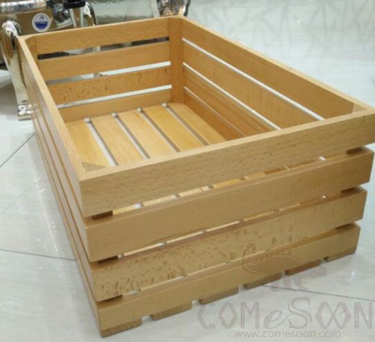 Rectangle Square Beech Wood Box  Buffet Riser   50*30*18