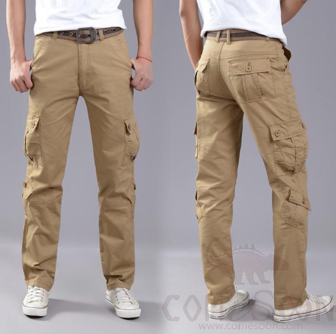Cargo Trousers-Khaki