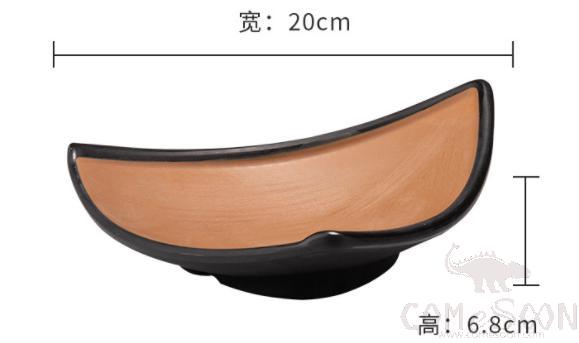 Clay Brown Series Brown Series 7.9 Inch Triangle Plate