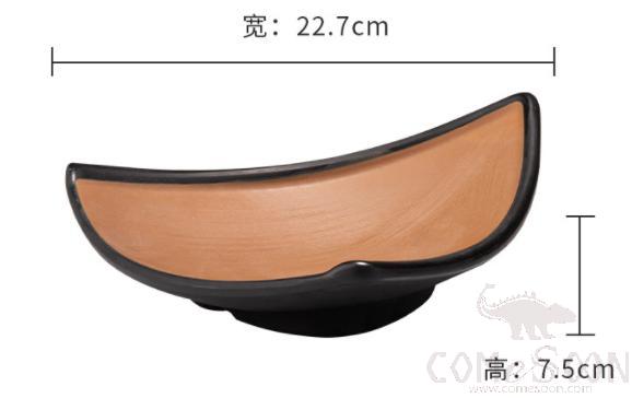 Clay Brown Series Brown Series 8.9 Inch Triangle Plate