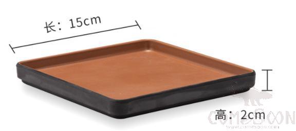 Clay Brown Series Brown Series 5.9 Inch Square Plate