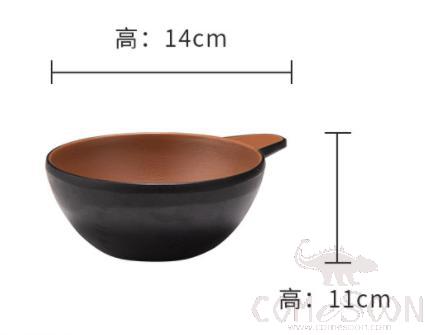 Clay Brown Series Brown Series 5.5 Inch Single-Ear Bowl