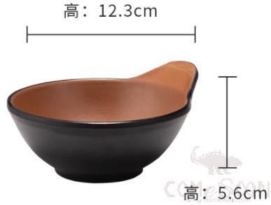 Clay Brown Series Brown Series 4.8 Inch Single-Ear Bowl