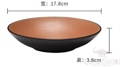 Clay Brown Series Brown Series 7 Inch Round Plate