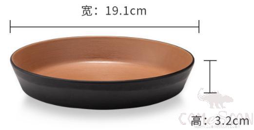 Clay Brown Series Brown Series 7.5 Inch Straight Dish