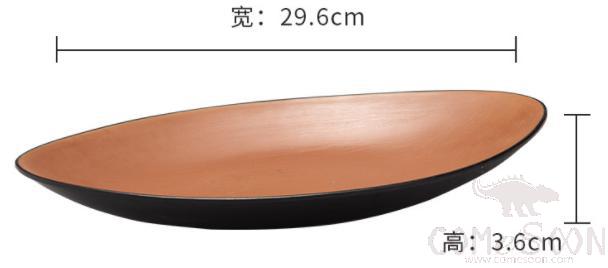 Clay Brown Series Brown Series 11.7 Inch Oval Plate