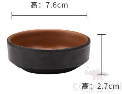 Clay Brown Series Brown Series 3 Inch Straight Round Plate