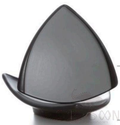 Grey-Black Series Grey Series 8.9 Inch Triangle Plate