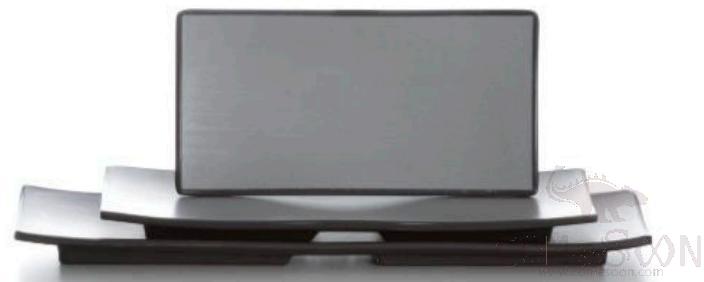 Grey-Black Series Grey Series 14.6 Inch Rectangular Pad