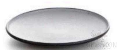 Grey-Black Series Grey Series 6.6 Inch Round Plate