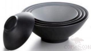 Grey-Black Series Grey Series 7.5 Inch Round Bowl