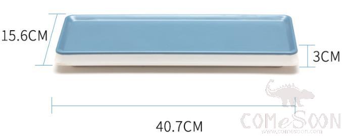 Blue Series 16 Inch Long Plate