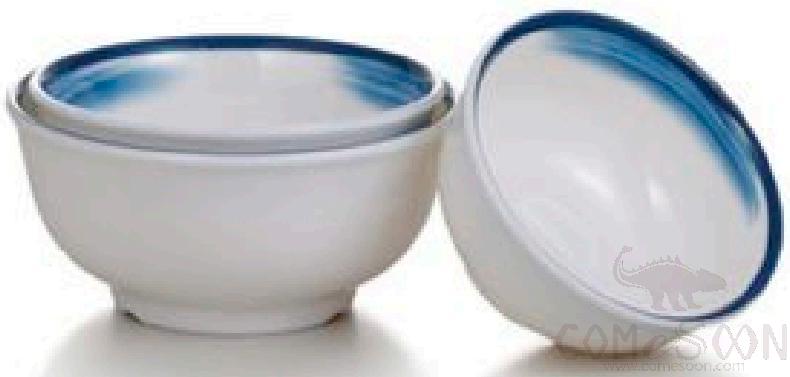 Cloud blue Series 4.5 Inch Beveled Round Bowl