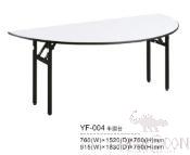 Foldable Half Moon HPL Finishing Table / Banquet Table,D2000*H760mm