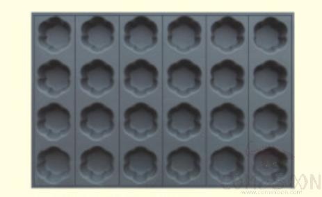 24 compartment cake mould flower