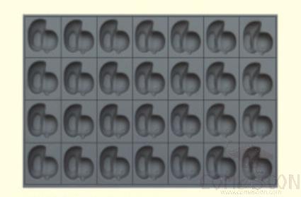 28 compartment cake mould duck