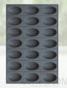 21 compartment cake mould olive