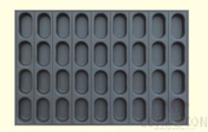36 compartment cake mould ellipse