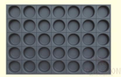 35 compartment cake mould round