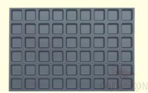 54 compartment cake mould square