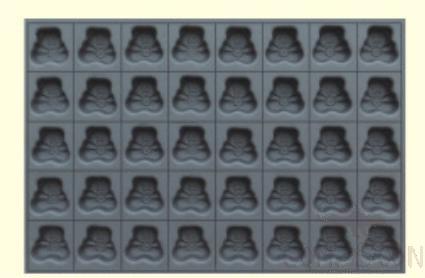 40 compartment cake mould panada