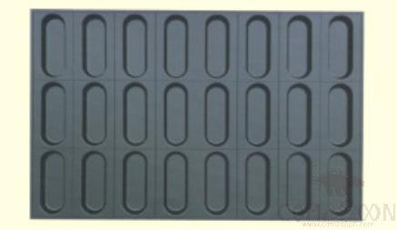 24 compartment cake mould ellipse