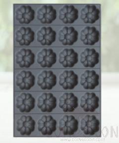 24 compartment cake mould flower