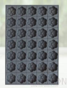 35 compartment cake mould flower