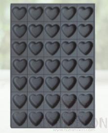35 compartment cake mould heart