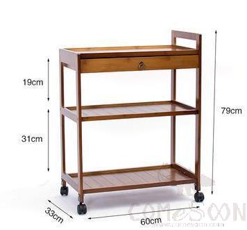 Multifunctional storage car - storage rack - towel rack