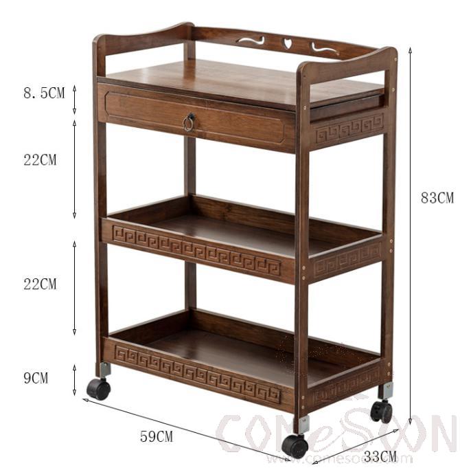 Multifunctional storage car - storage rack - towel rack
