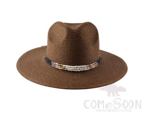 Straw Hat Female T4-Coffee