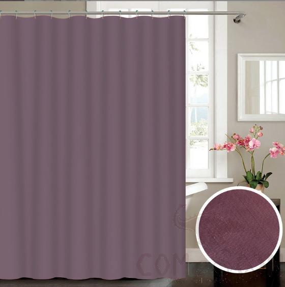 Dark Purple 90g Polyester Pure Pigment Shower Curtain-120* 180cm
