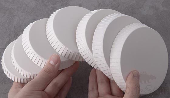 Paper Glass  Cover white 100pcs 85mm