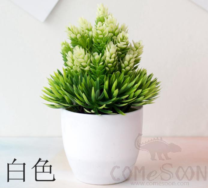 Imitation Plants Plastic Plant Pot White H20