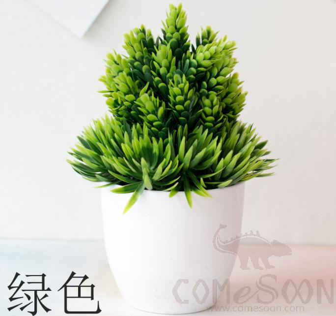 Imitation Plants Plastic Plant Pot Green H20