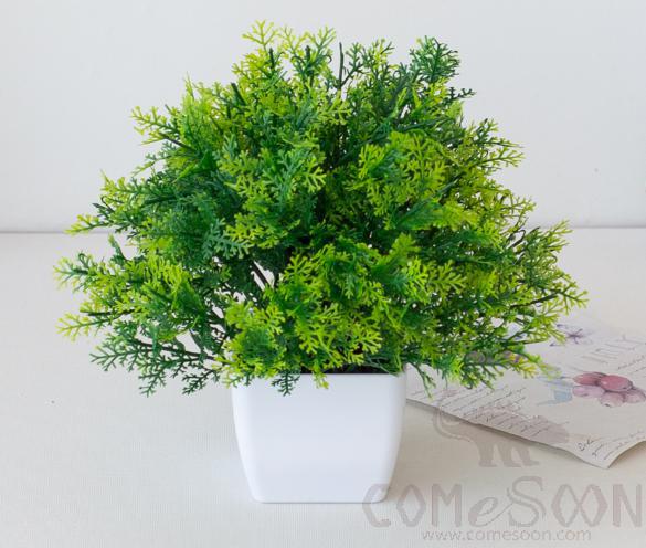 Imitation Plants Plastic Plant Pot H21cm